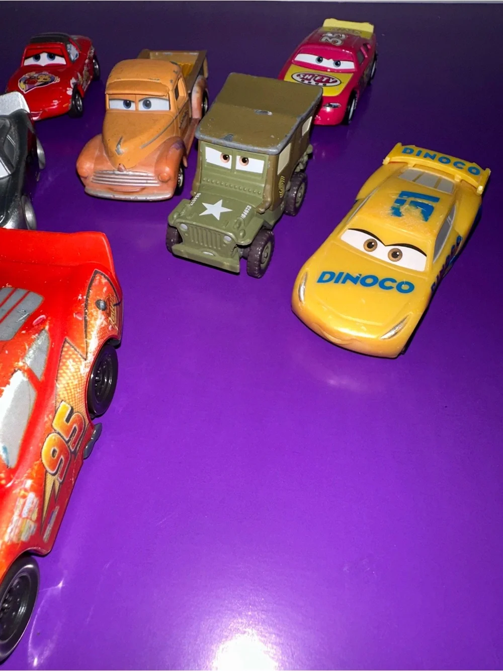 Disney Cars Pixar Lightning McQueen & Friends Race Car Toys - Bundle